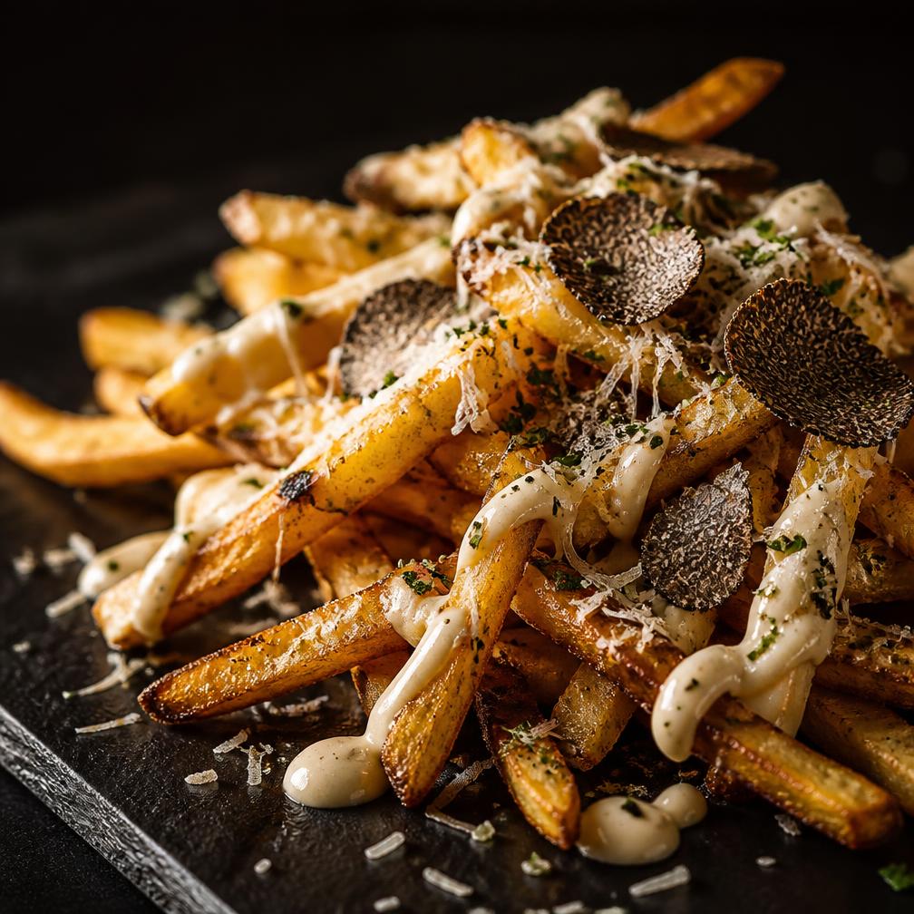 Loaded truffelfriet met parmezaan